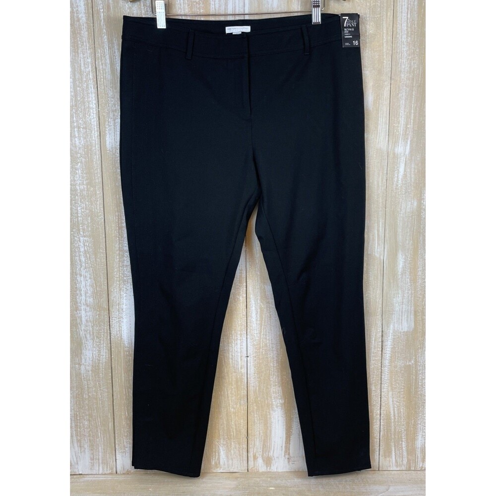 NWT New York & Co 7th Avenue Design Studio Pants Womens 16 Black Stretch Legging
